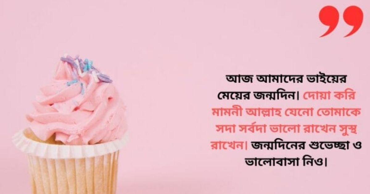 “ভাগ্নির জন্মদিনের ইসলামিক শুভেচ্ছা ও ইংরেজি স্ট্যাটাস – ভালোবাসা ও দোয়ায় ভরা সুন্দর জন্মদিন বার্তা ২০২৫”